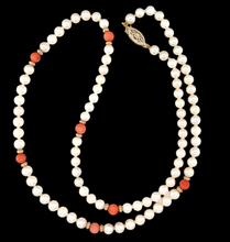 Load image into Gallery viewer, Freshwater Pearl And Coral Necklace
