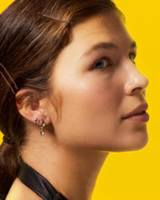 Load image into Gallery viewer, Rox Little Rock Star Hoop Drop Earrings
