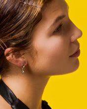 Load image into Gallery viewer, Rox Little Rock Star Hoop Drop Earrings
