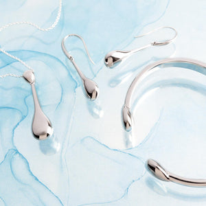 Coast Pebble Smooth Elegant Drop Earrings