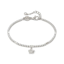 Load image into Gallery viewer, Petit Sparkle Tennis Bracelet - Star Silver
