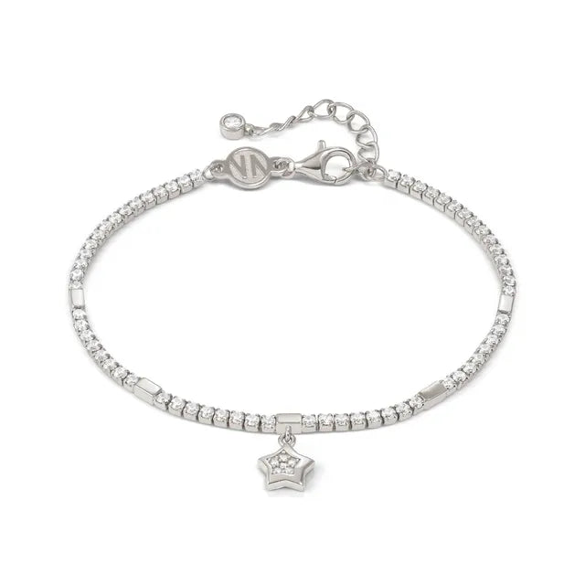 Petit Sparkle Tennis Bracelet - Star Silver