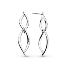 Load image into Gallery viewer, Entwine Twine Twist Duo Link Drop Earrings
