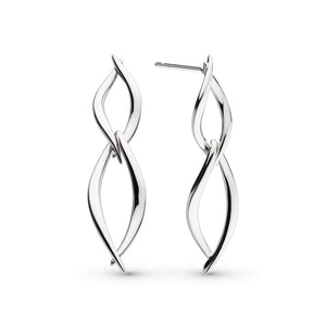 Entwine Twine Twist Duo Link Drop Earrings