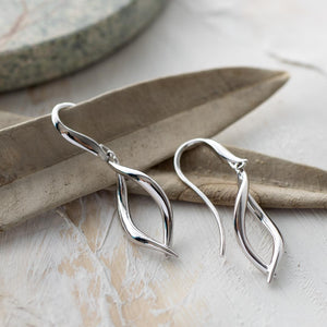 Entwine Twine Twist Link Drop Earrings