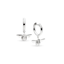 Load image into Gallery viewer, Blossom Flyte Honey Bee Hoop Earrings
