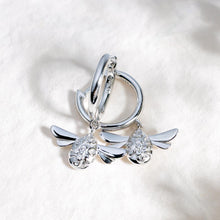 Load image into Gallery viewer, Blossom Flyte Honey Bee Hoop Earrings
