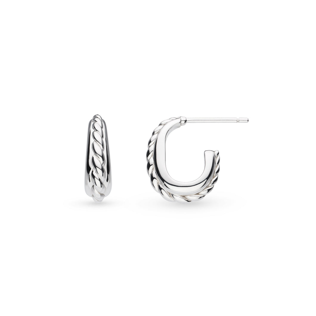 Marina Rope Band Hoop Earrings