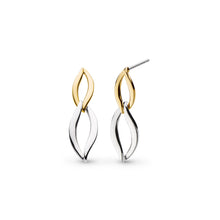 Load image into Gallery viewer, Entwine Twine Link Golden Drop Earrings
