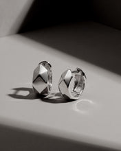 Load image into Gallery viewer, Glint Geo Wide Hoop Earrings
