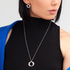 Bevel Trilogy Grande Link Slider Necklace