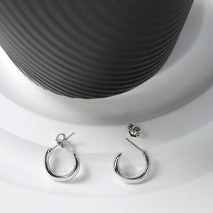 Bevel Cirque Mini Hoop Earrings