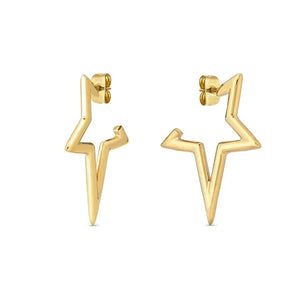 Ecclectica Earrings - Star Yellow PVD