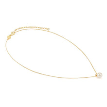 Load image into Gallery viewer, Siren Dream Necklace - 18K Gold Plated, Clear Cubic Zirconia And Pearl

