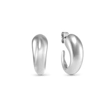 Load image into Gallery viewer, Ecclectica Earrings - Drop Hoop Small Steel
