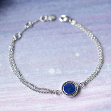 Load image into Gallery viewer, Revival Eclipse Equinox Lapis Lazuli &amp; Mother of Pearl Spinner Bracelet
