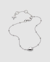 Load image into Gallery viewer, Desire Kiss Mini Heart Ball Chain Bracelet
