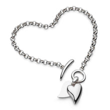 Load image into Gallery viewer, Desire Love Duet Heart T-Bar Bracelet
