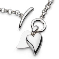 Load image into Gallery viewer, Desire Love Duet Heart T-Bar Bracelet
