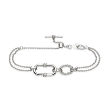 Load image into Gallery viewer, Marina Rope Link Duo Grande Twin Chain Slider Bracelet
