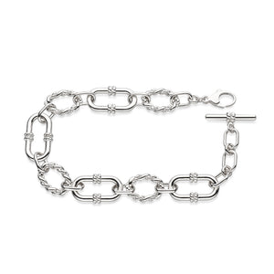 Marina Rope Link Duo Grande Twin Chain 8" Bracelet