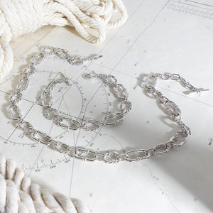 Marina Rope Link Duo Grande Twin Chain 8" Bracelet