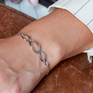 Entwine Twine Link Trio Slider Bracelet