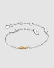 Load image into Gallery viewer, Glint Golden Two-Tone Station Bracelet
