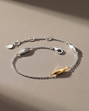 Load image into Gallery viewer, Glint Golden Two-Tone Station Bracelet

