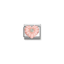 Load image into Gallery viewer, Composable Classic Link Pink Heart Silver With Clear CZ

