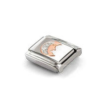 Load image into Gallery viewer, Composable Classic Link Bonded Rose Gold Moon With Glitter
