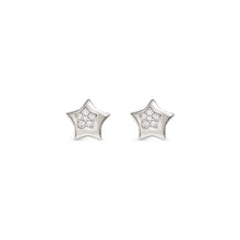 Load image into Gallery viewer, Petit Sparkle Earrings - Star Silver
