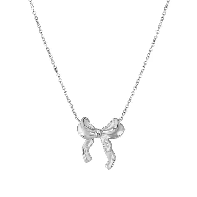Ecclectica Necklace - Bow Steel