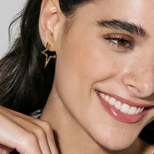 Load image into Gallery viewer, Ecclectica Earrings - Star Yellow PVD
