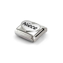 Load image into Gallery viewer, Composable Classic Link Niece Heart New In Oxidised Silver
