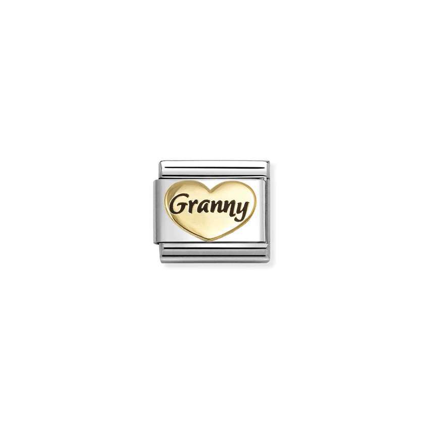 Composable Classic Link Gold And Enamel Granny Heart