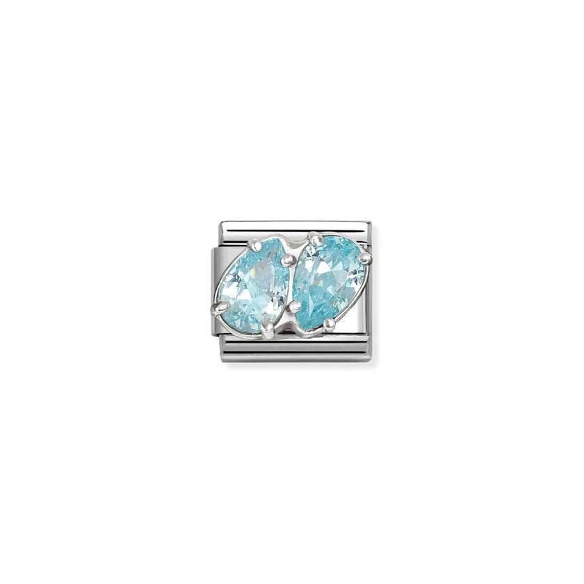 Composable Classic Link Light Blue Double Drops