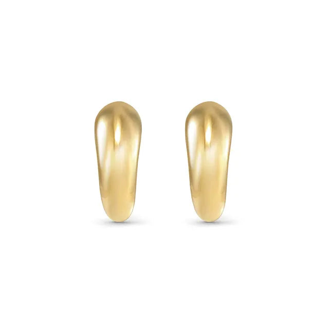 Ecclectica Earrings - Drop Hoop Small Yellow PVD