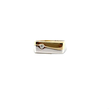 Load image into Gallery viewer, 18ct Yellow And White Gold Flat Top Ring
