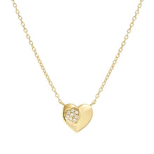Load image into Gallery viewer, Petit Sparkle Necklace - Heart 18K Plated
