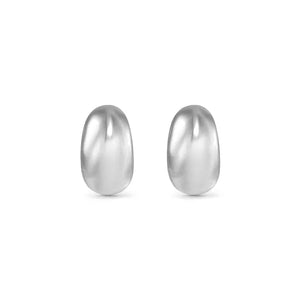 Ecclectica Earrings - Small Moon Hoop Steel