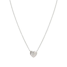 Load image into Gallery viewer, Petit Sparkle Necklace - Heart Silver
