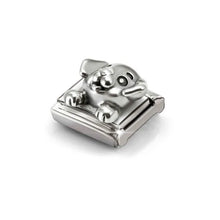 Load image into Gallery viewer, Composable Classic Link Dog In Oxidised Silver
