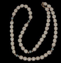 Load image into Gallery viewer, Freshwater Pearl And Blue Topaz Necklace
