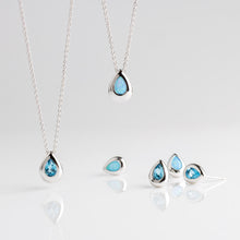 Load image into Gallery viewer, Coast Pebble Swiss Blue Topaz Necklace
