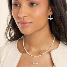 Load image into Gallery viewer, Blossom Flyte Honey Flower Rice Pearl Station Necklace
