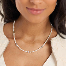 Load image into Gallery viewer, Blossom Flyte Honey Flower Rice Pearl Station Necklace
