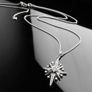 Céleste North Star Starburst Necklace
