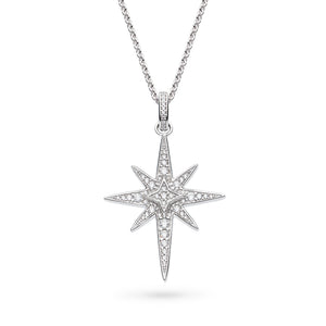 Céleste North Star Lux Pavé CZ 20" Necklace