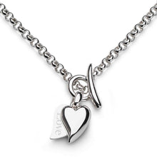 Load image into Gallery viewer, Desire Love Duet Heart T-Bar Necklace
